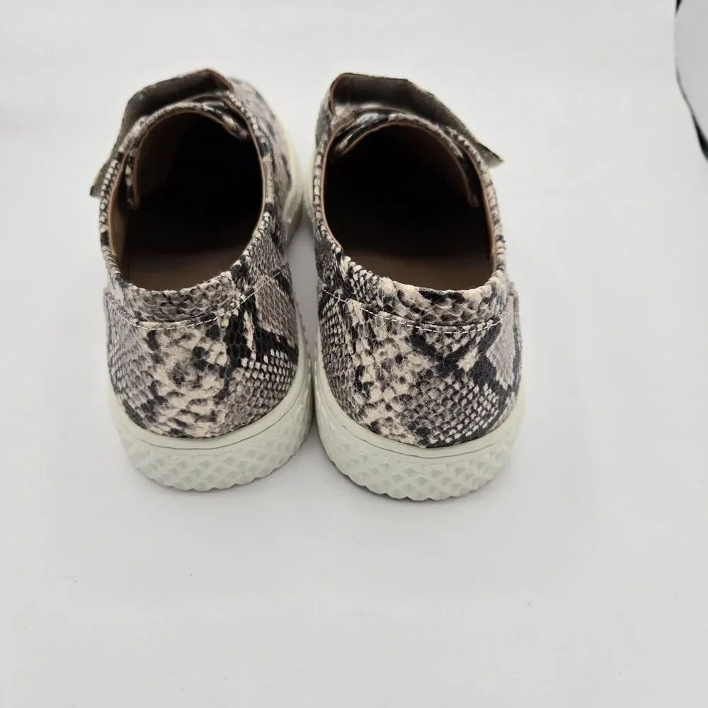 Aerosoles Womens Shoes Flats Size 9M Slip-on Snake‎ Print Casual Classic